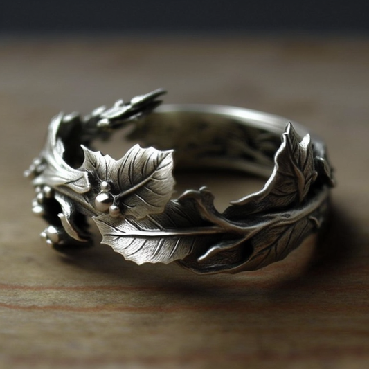 Twig and Leaf Ring