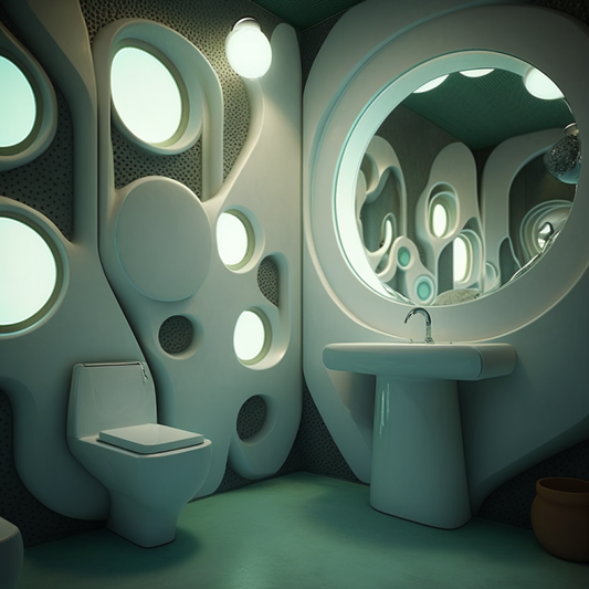 Commercial Restroom | Futuristic