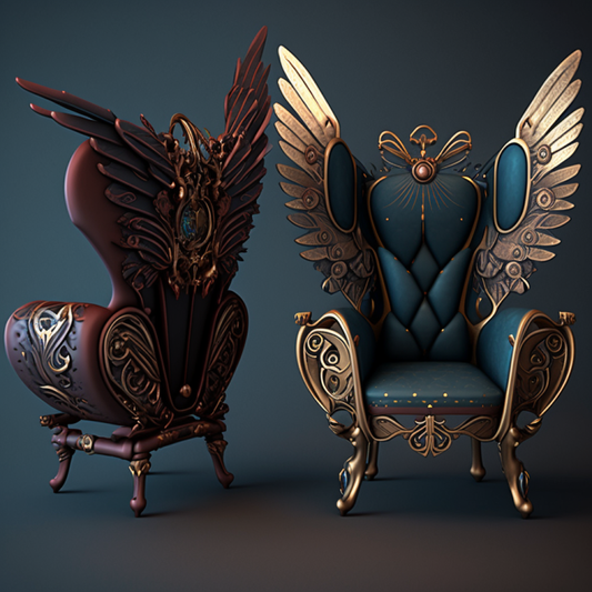 Residential | Wing Back Chair | Steampunk Burlesque