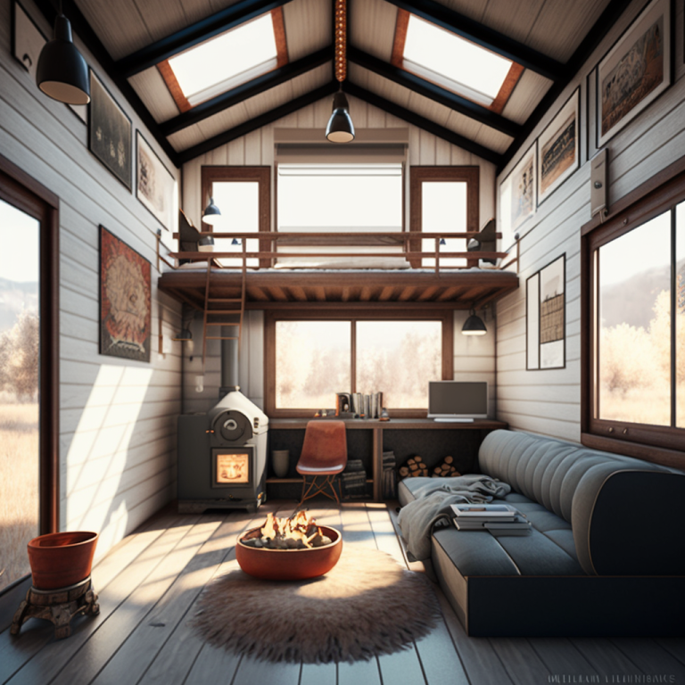 Small Shed Houses Inside Design Modern Tiny House On Wheels With