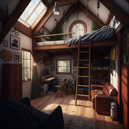 Tiny Home Shed Interior
