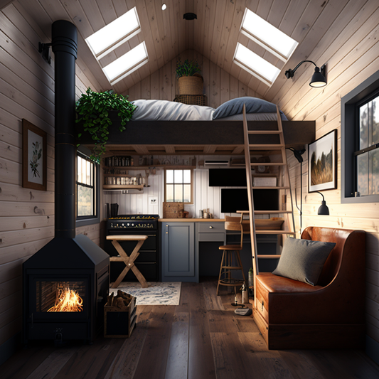Tiny Home Shed Interior