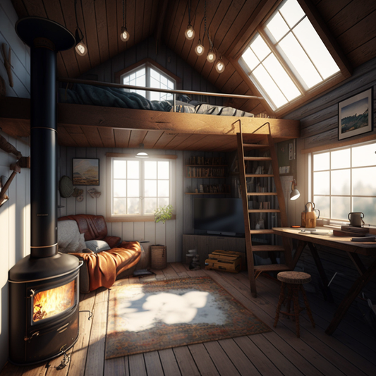 Tiny Home Shed Interior