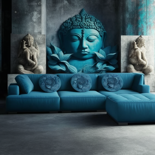 Sofa Blue Lily Sectional