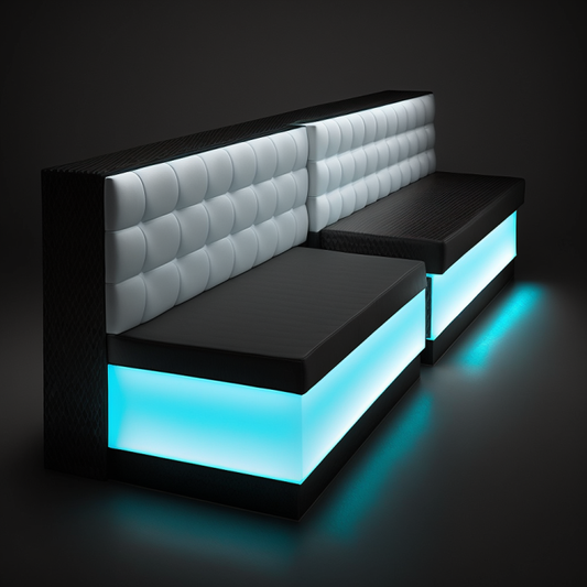 Commercial Bench Seating Modern Lit