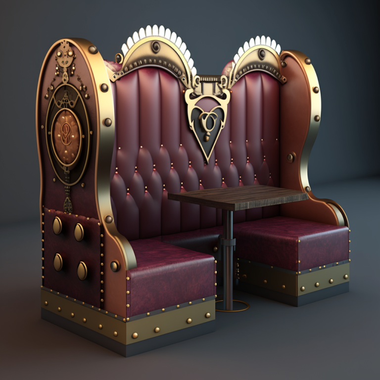 Commercial Booth Seating Steampunk