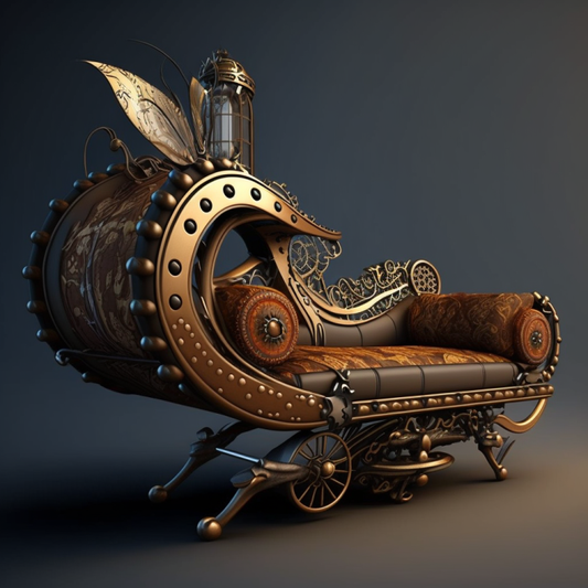 Chaise Lounge Steampunk