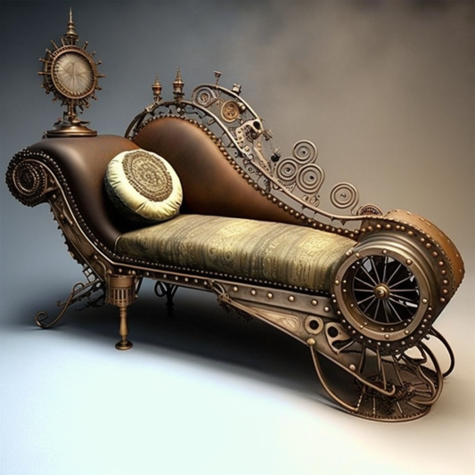 Chaise Lounge Steampunk