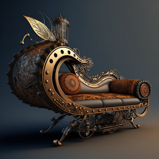 Chaise Lounge Steampunk