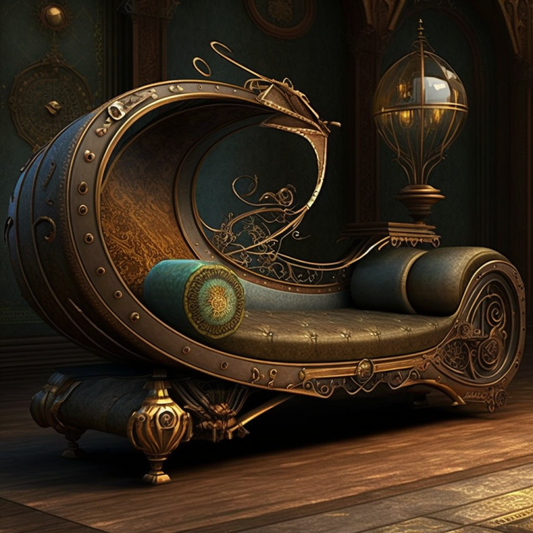 Chaise Lounge Steampunk