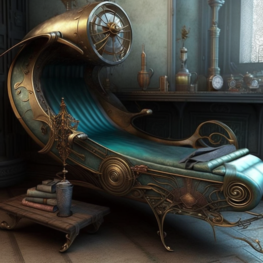 Chaise Lounge Steampunk