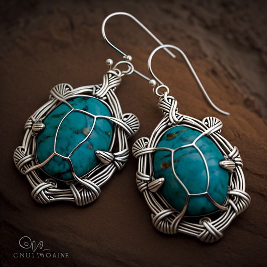 Silver Turtle Earrings