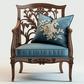 Traditional wooden armchair