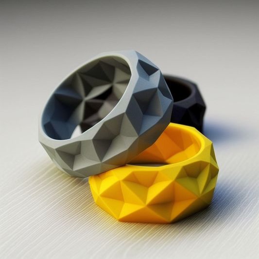 Geometric Silicone Ring