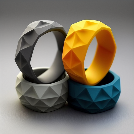Geometric Silicone Ring