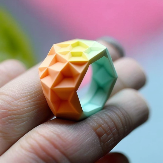 Hexagonal Silicone Ring